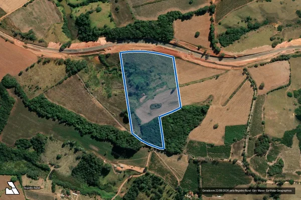 Imagem de satélite de Boa Vista e Retiro - Parcela 1 em Bom Jesus da Penha - MG