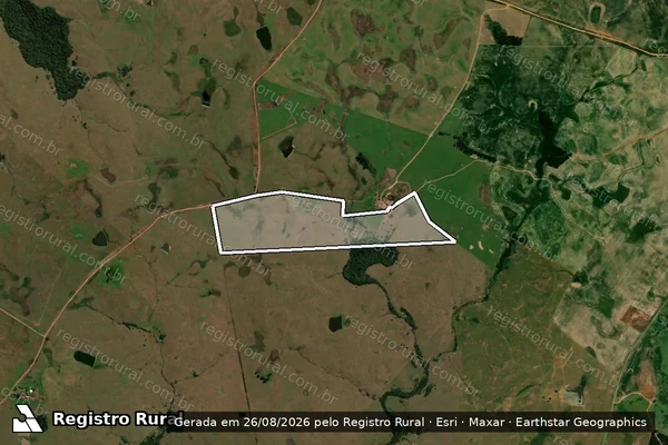 Imagem de satélite de FAZENDA SANTA RITA em São Francisco de Assis - RS