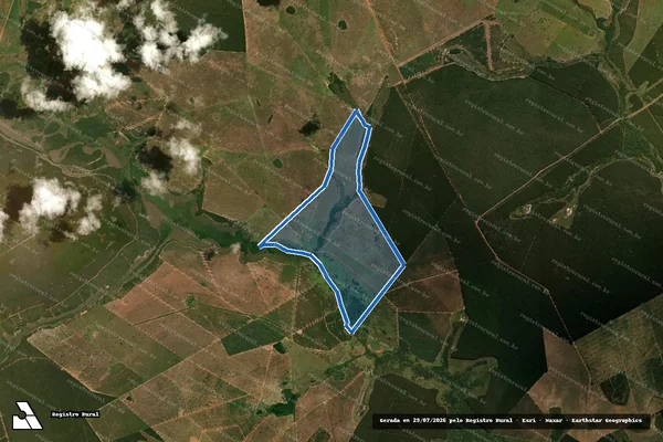 Imagem de satélite de Fazenda Fedegoso - Parcela 1 em Ribas do Rio Pardo - MS
