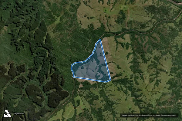 Imagem de satélite de FAZENDA DA PEDRA ALTA III - 001 em Herval - RS