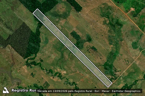 Imagem de satélite de LOTE 57/B GLEBA 75 DO P.I.C. PADRE ADOLPHO ROHL - Parcela 1 em Governador Jorge Teixeira - RO