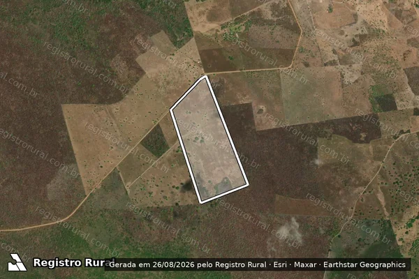 Imagem de satélite de Várzea Grande - Parte 1 em Caraúbas do Piauí - PI