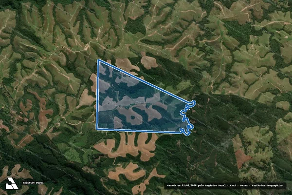 Imagem de satélite de Fazenda Mandasaia - Parte 1 em Reserva - PR