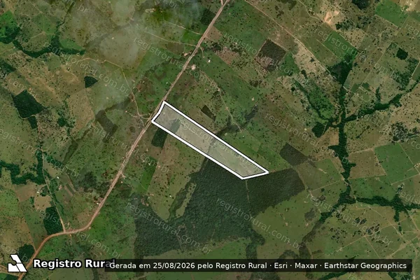 Imagem de satélite de SITIO SÃO JÃO em Pontes e Lacerda - MT
