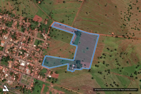 Imagem de satélite de FAZENDA SEIS IRMÃOS - PARCELA 01 - PARCELA 01 em Campina Verde - MG