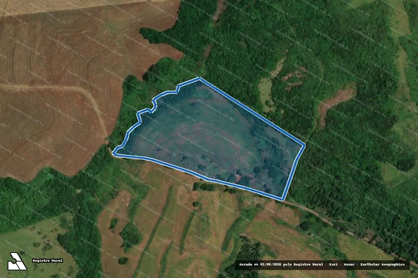 Imagem de satélite de Lote de terras sob n° 7/C remanescente - Lote de terras sob n° 7/C remanescente em Londrina - PR