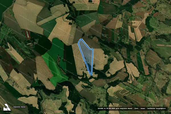 Imagem de satélite de FAZENDA SÃO BENEDITO - LOTE 83 - GLEBA BARRA PRETA - 001 em Lidianópolis - PR