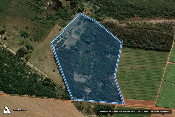 Imagem de satélite de Sítio Esperança - Gleba B em Paraguaçu Paulista - SP