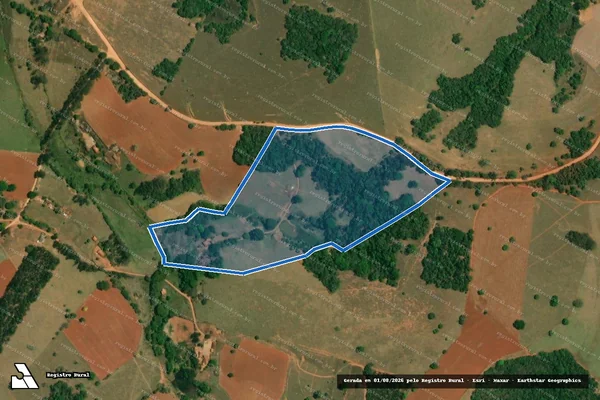 Imagem de satélite de Fazenda Estiva - PARCELA 03 em Divisa Nova - MG