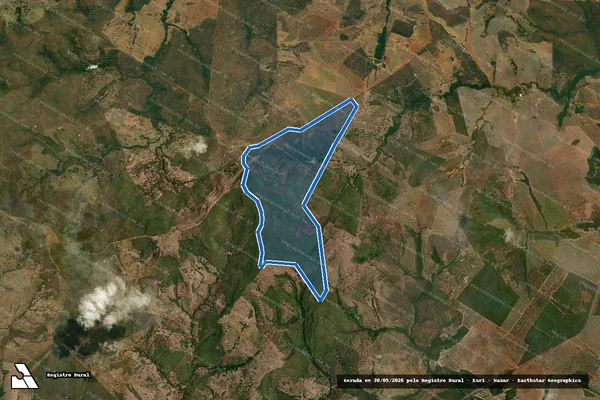 Imagem de satélite de Fazenda Sossego - Área A em Pontal do Araguaia - MT