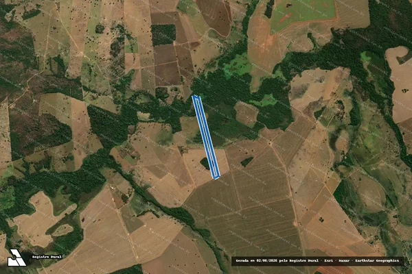 Imagem de satélite de FAZENDA SUMIDOURO - DEN. CÓRREGO D ANTA - GLEBA 06 - Gleba 06B em Indiara - GO