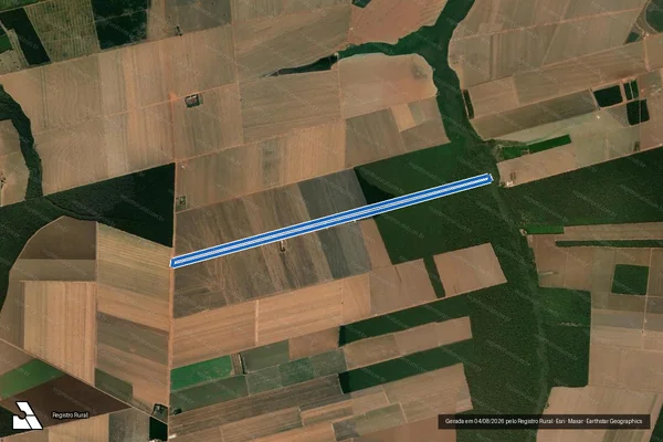Imagem de satélite de FAZENDA PARAISO - Parte 1 em Gaúcha do Norte - MT