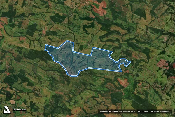 Imagem de satélite de FAZENDA RANCHO FUNDO ? LOTE Nº 10-C - FAZENDA RANCHO FUNDO ? LOTE Nº 10-C em Guaraniaçu - PR