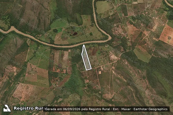 Imagem de satélite de LOTE ? 25 ? P.A. GRANDE BORÁ - LOTE ? 25 ? P.A. GRANDE BORÁ em Arinos - MG