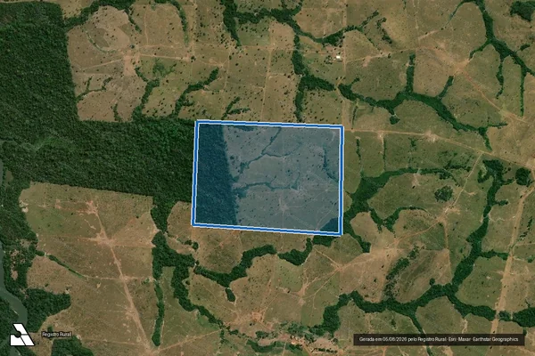 Imagem de satélite de LOTE 100-A - GLEBA CORUMBIARA - SETOR 01 - Parte 1 em Pimenta Bueno - RO