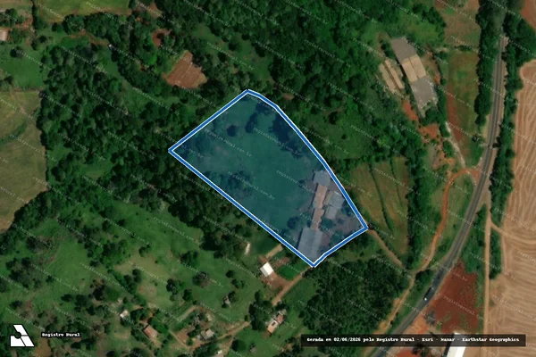 Imagem de satélite de Lote n° 322, Gleba 04, Imóvel Gonçalves Dias - Parcela 1 em Lindoeste - PR