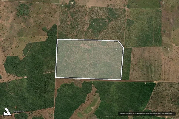 Imagem de satélite de FAZENDA GUAJARÁ - GLEBA B em Aruanã - GO