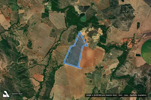 Imagem de satélite de FAZENDA COQUEIROS DO SANTO INACIO E BONITO DE BAIXO - Gleba 1 em Coromandel - MG