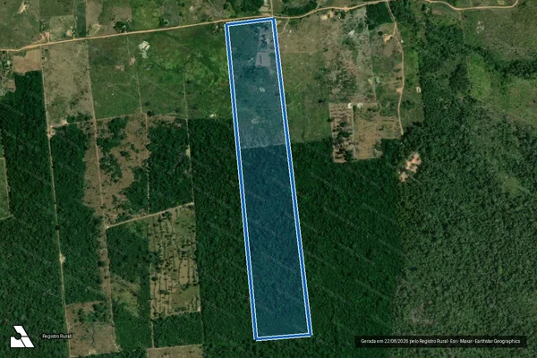 Imagem de satélite de P.A. MAGUARÍ_LOTE 20_TD:041 - Única em Rorainópolis - RR