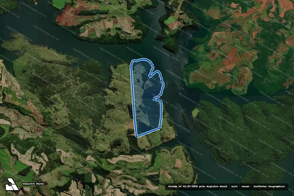 Imagem de satélite de Quinhão 1, Faz São Jorge, LT 45, GL 10 - Parte 1 em São Jorge d'Oeste - PR