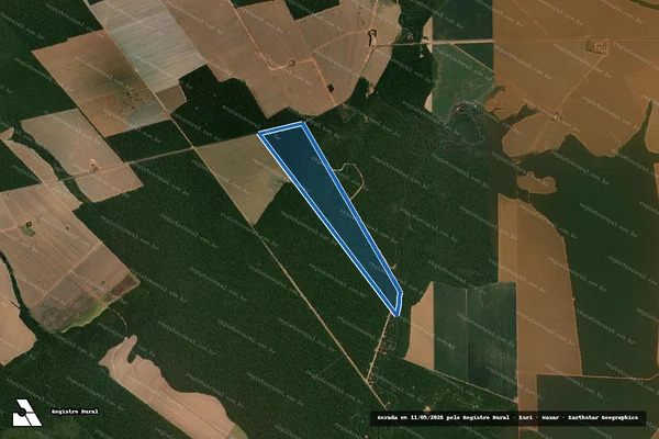 Imagem de satélite de FAZENDA BRASÃO - Gleba B em Santa Carmem - MT