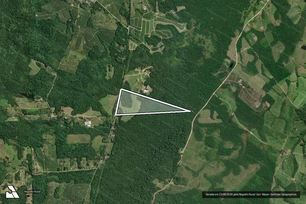 Imagem de satélite de Parte da Fazenda Ouro Verde - Parte Fazenda Ouro Verde em Pariquera-Açu - SP