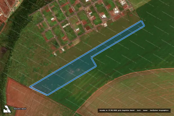 Imagem de satélite de Fazenda Rosada ? Quinhão E/Parte 8 - Parcela 1 em São Gabriel do Oeste - MS