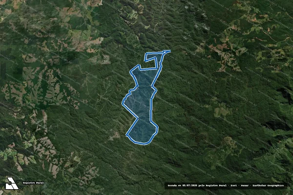 Imagem de satélite de Fazenda Campo da Cruz - Parte em São Bento do Sul em São Bento do Sul - SC