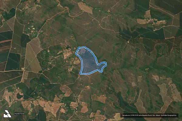 Imagem de satélite de Fazenda Santana - Fazenda Santana em Itamarandiba - MG