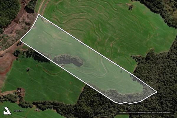 Imagem de satélite de Lote n° 67-A-Remanescente e Lote n° 67, subdivisão do Lote n° 1, Trato Isolado, Colônia Muquilão - Parcela 1 em Iretama - PR