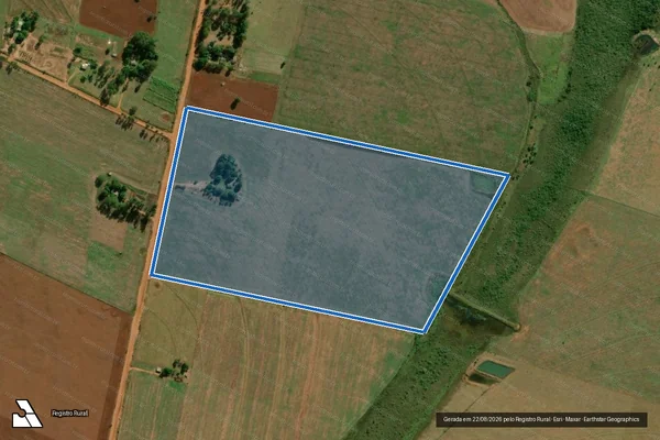 Imagem de satélite de Projeto de Assentamento Boa Sorte  - LOTE 10 em Itaquiraí - MS