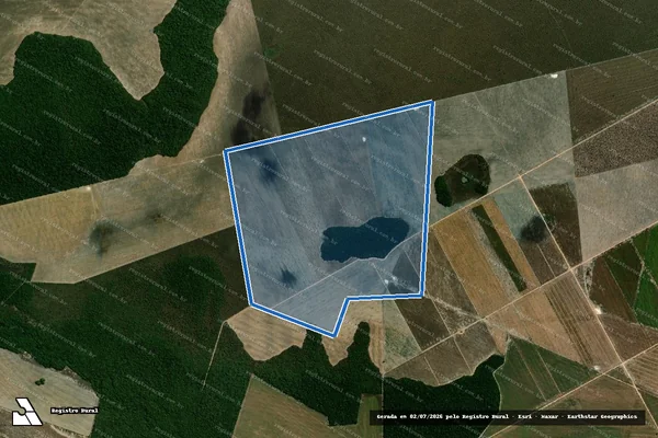 Imagem de satélite de FAZENDA DA PONTA - Gleba 61 - MAT.420 em Santana do Araguaia - PA