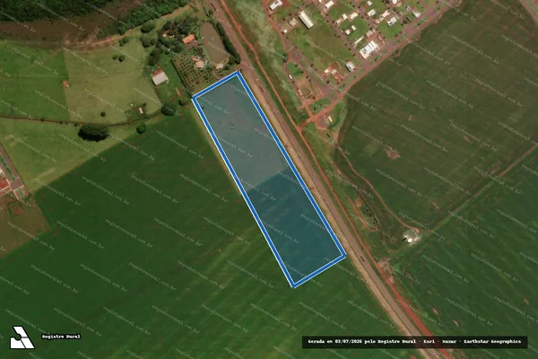 Imagem de satélite de Fazenda Rosada - Quinhão E em São Gabriel do Oeste - MS