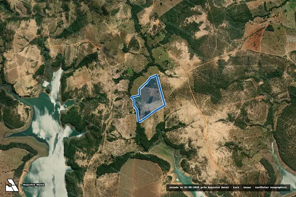 Imagem de satélite de SITIO CORREGO DA ONÇA - SITIO CORRÉGO DA ONÇA em Morada Nova de Minas - MG