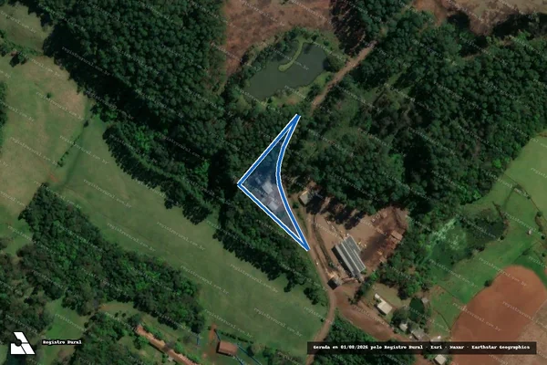 Imagem de satélite de MAT.: 61.738 - Parte 1 em Nova Itaberaba - SC