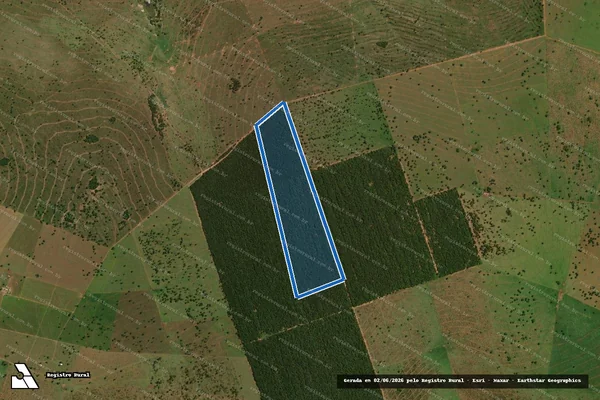 Imagem de satélite de FAZENDA SANTO ANTONIO II - Sítio Santa Angela em Ribas do Rio Pardo - MS