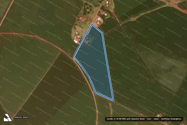 Imagem de satélite de Projeto de Assentamento Itamarati I ? MST - LOTE 205 em Ponta Porã - MS