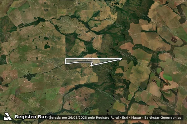 Imagem de satélite de Fazenda Tupanciretã - Parte 2 em Rio Verde de Mato Grosso - MS