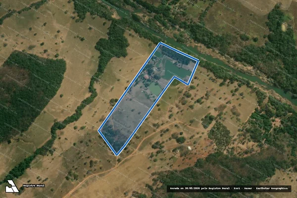 Imagem de satélite de RANCHO DAS AGUAS - Parcela 1 em Arenópolis - GO