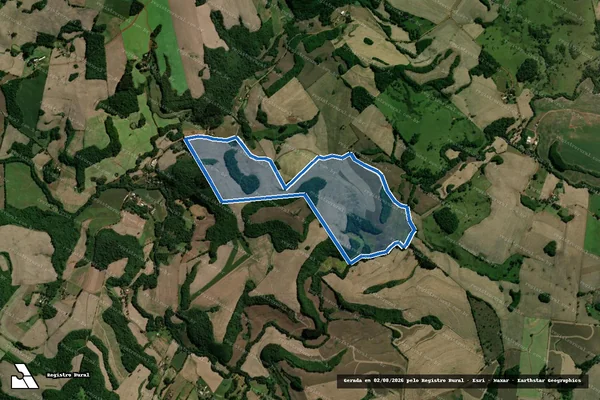 Imagem de satélite de FAZENDA ALVORECER - FAZENDA ALVORECER em Machadinho - RS