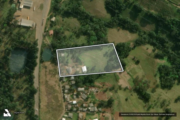 Imagem de satélite de Parte do Lote Rural N° 71 - Parte 1 em São Miguel do Oeste - SC