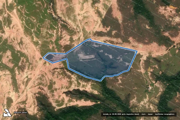 Imagem de satélite de FAZENDA ALMAS - PARTE 1 em Lagamar - MG