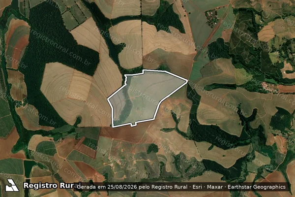 Imagem de satélite de FAZENDA SANTA CRUZ em Itapira - SP