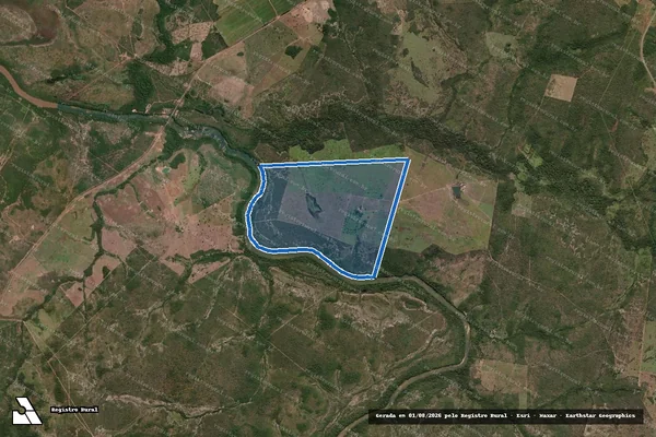 Imagem de satélite de FAZENDA MATHEUS II - 001 em Natividade - TO