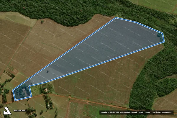 Imagem de satélite de Projeto de Assentamento Dorcelina Folador - LOTE 207 em Ponta Porã - MS
