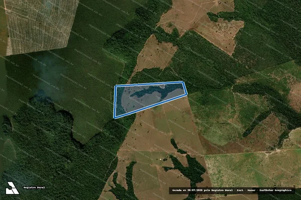 Imagem de satélite de Fazenda Água da Prata II  - Parte 1 em Nova Marilândia - MT