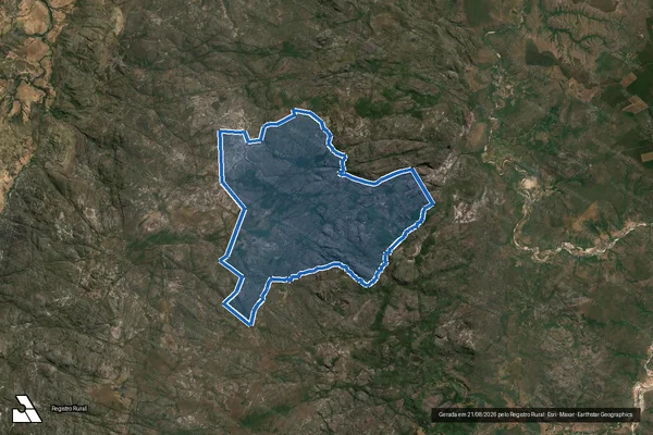 Imagem de satélite de FAZENDA ARRENEGADO - Parcela 1 em Olhos-d'Água - MG