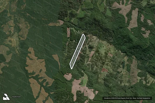 Imagem de satélite de ESTANCIA DO PAREDAO - ESTANCIA DO PAREDAO - GLEBA A em Rio Negrinho - SC