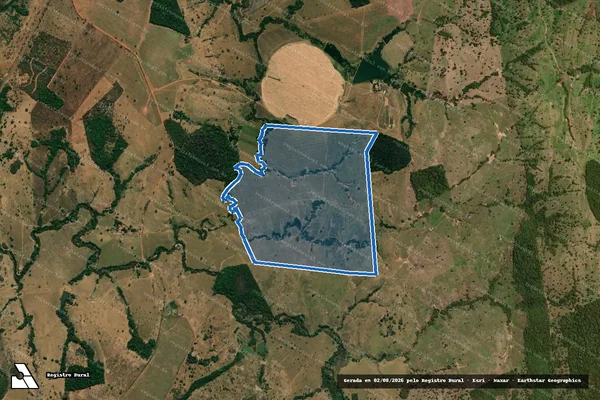 Imagem de satélite de FAZENDA CAPRICÓRNIO - 001 em Moiporá - GO