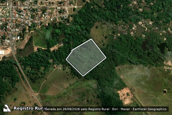 Imagem de satélite de SITIO SAO JOSE DO BOCAINA - AREA VERDE em Nova Marilândia - MT